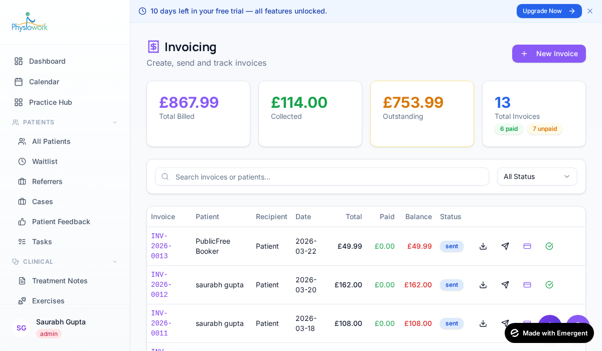 Billing & Invoicing